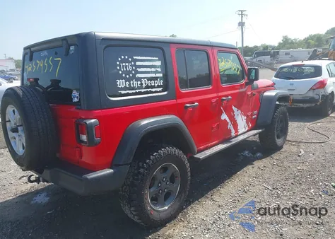 2019 Jeep Wrangler Unlimited Sport S 4X4 из США, поврежденный, VIN 1C4HJXDG9KW649375